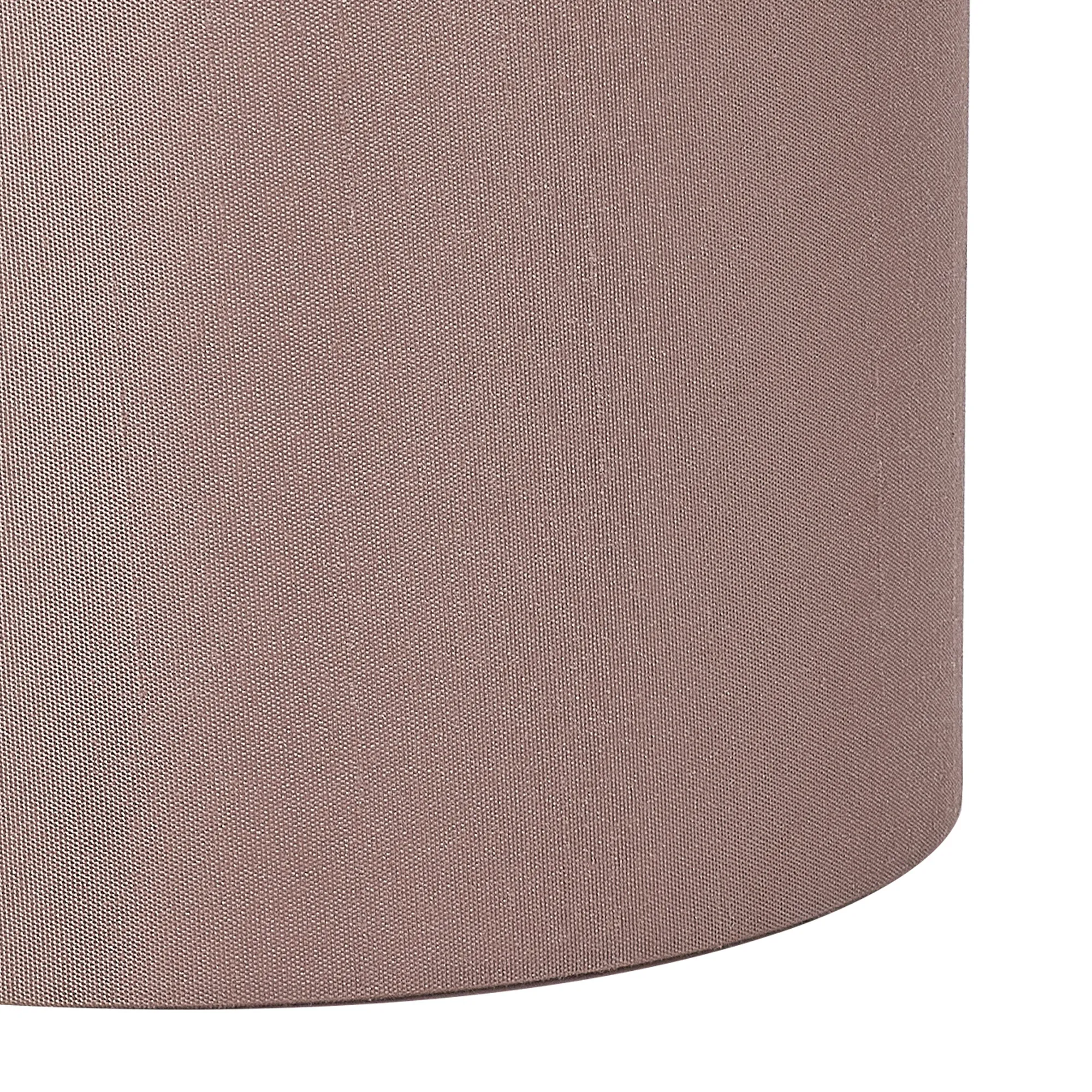 Serena 16cm Faux Silk Fabric Shade Taupe, Halo Gold D0866  Deco Serena